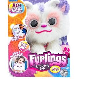 Furlings Aspen 13" Interactive Plush Toy 80+ Sounds & Animations Like New